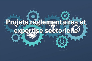 Projets réglementaires et expertise sectorielle